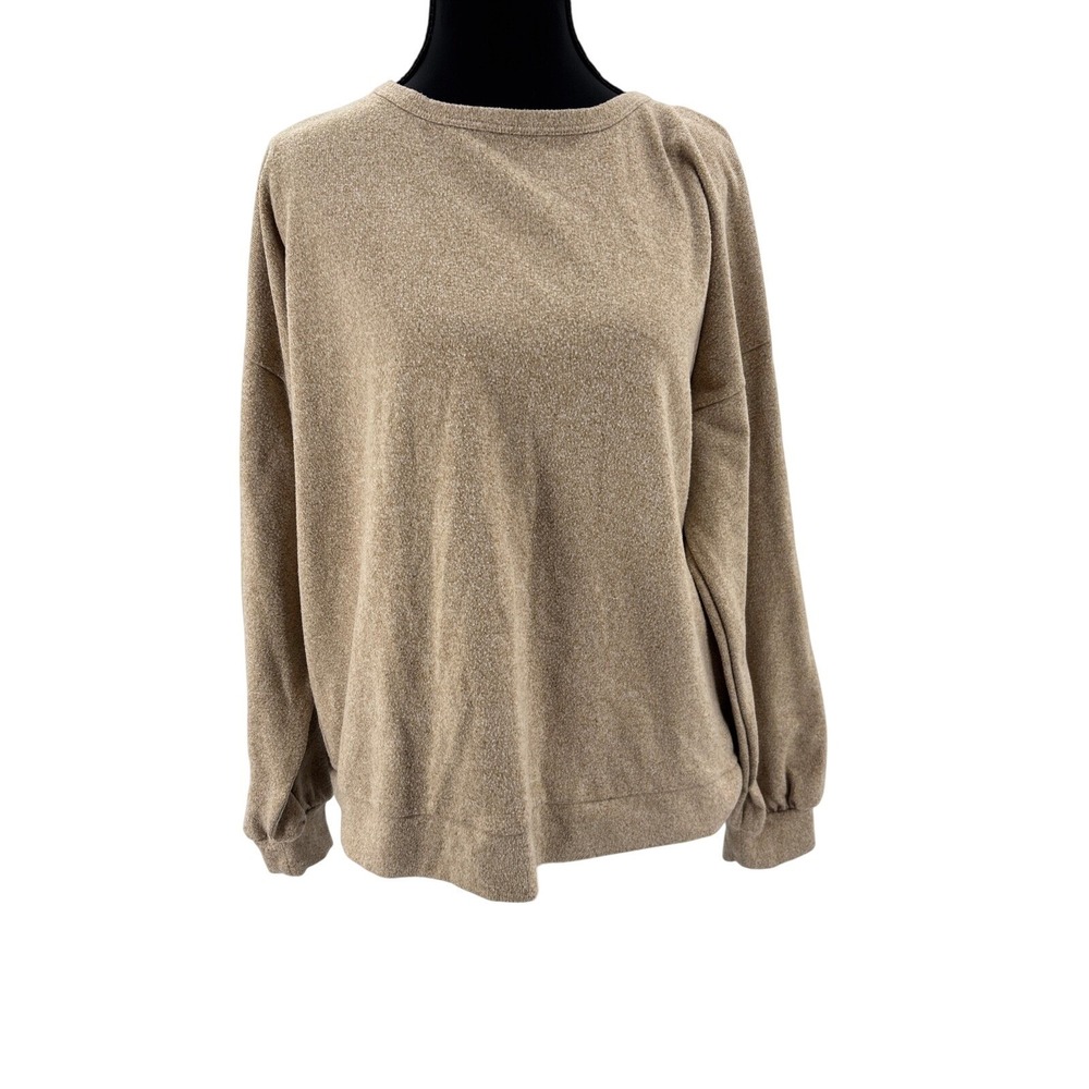 wish Balloon Sleeve Cropped Sweater‎ Women M Scandi Cozy soft minimalist
